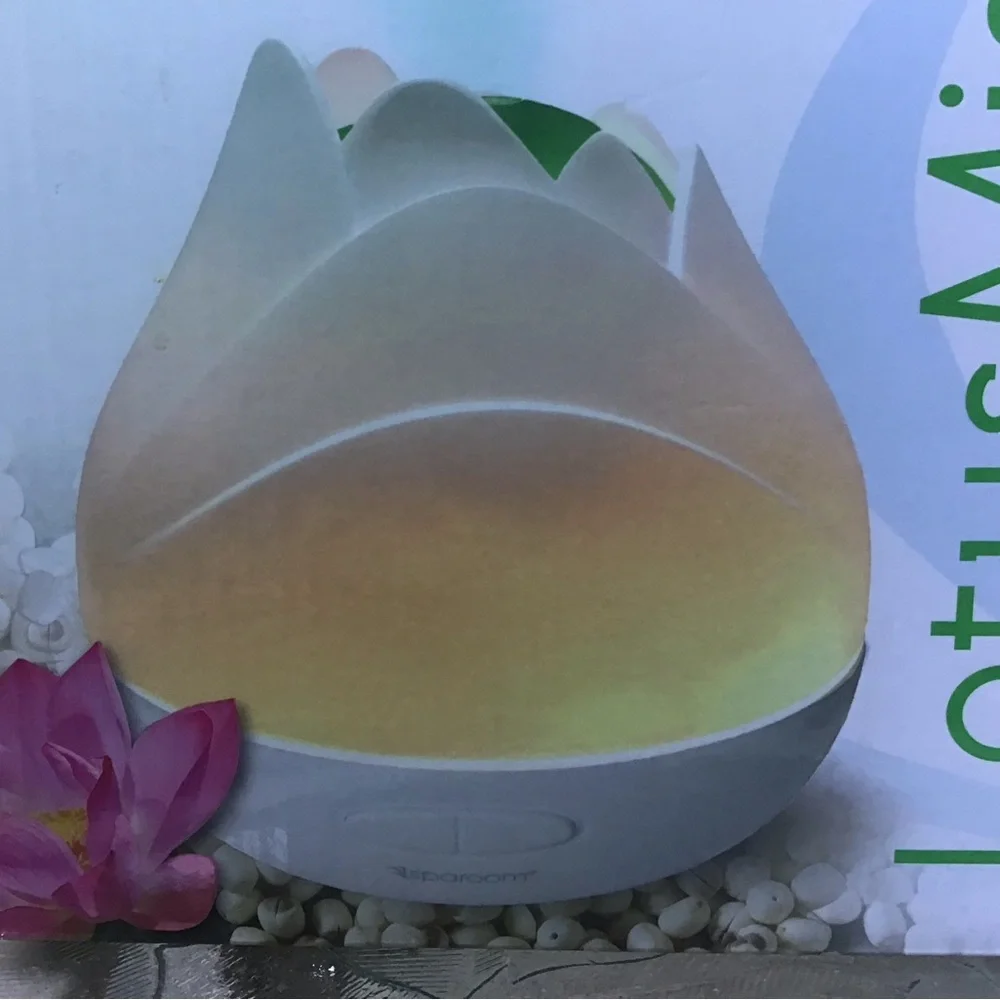 SPAROOM Ultrasonic Fragrance Diffuser ‘Lotus Mist’ + Essential Oils, All EUC!